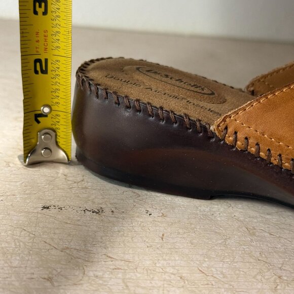 Dr. Scholls Dolly II Leather Sandals Wide Width Tan Womens Size 7.5 - Picture 16 of 16